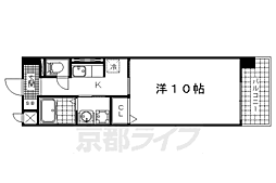 SHICATACHAMBRETTES1 1Kの間取図画像