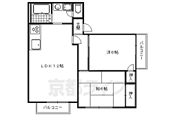 ガーデンハイツ花園 3DKの間取図画像