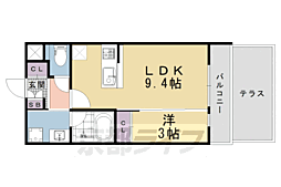 ESTRUTHKYOTOII 1LDKの間取図画像