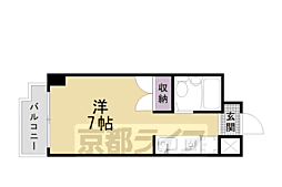 LIBERTYHOUSEKYOTO 1Kの間取図画像