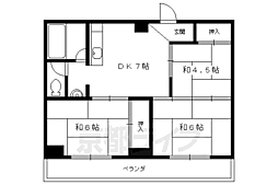 メーゾンヴィオレット 3DKの間取図画像