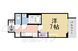 ベラジオレガシー葛野大路八条 1Kの間取図画像