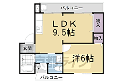 グランコートビワコ 1LDKの間取図画像