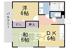 メゾン・ソレイユ 2DKの間取図画像