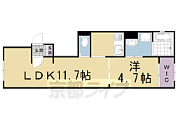 ユアメゾン京都東山二条 1LDKの間取図画像