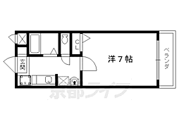 ラ.メゾンドゥ.フルール 1Kの間取図画像