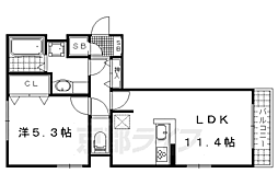 Blezio7 1LDKの間取図画像