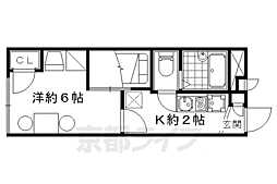 レオパレスアヴェンタージュ 1Kの間取図画像