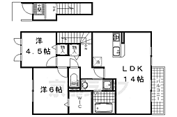 シーザリオB 2LDKの間取図画像