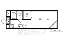 キャニオンテラス3 1Kの間取図画像
