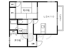 グランドールエフ 2LDKの間取図画像