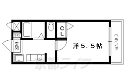 ラ.メゾンドゥ.フルール 1Kの間取図画像