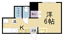 大建ビル 1Kの間取図画像