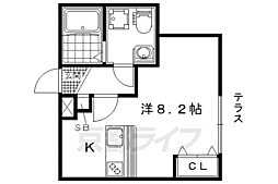 INCUBATE ワンルームの間取図画像