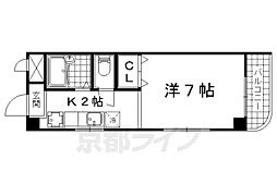 ドミール小野 1Kの間取図画像