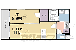 ベラジオ雅び京都洛央 1LDKの間取図画像