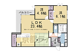 HAMAL'ATRIUMUM 2LDKの間取図画像