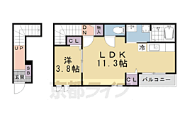 カーサ・ドマーニ・アオイ1 1LDKの間取図画像