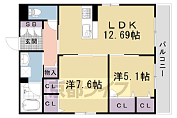 レフィシア西院II 2階