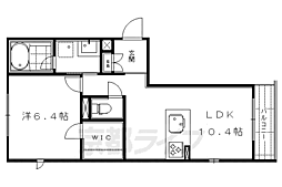狸翠庵 1LDKの間取図画像