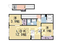 chouette 2LDKの間取図画像