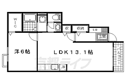 サピーハーモニー富士見1 1LDKの間取図画像