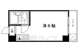 アバンティ吉祥院 1Kの間取図画像