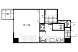 ベルフォーム平安 1Kの間取図画像