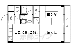 エクセル新十条 2LDKの間取図画像