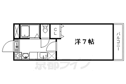 シエモア 1Kの間取図画像