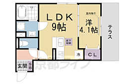 サンシルク 1LDKの間取図画像