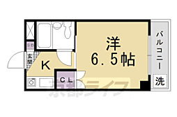 みのるマンション 1Kの間取図画像