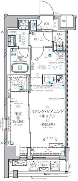 同じ建物の物件間取り写真 - ID:213100711975