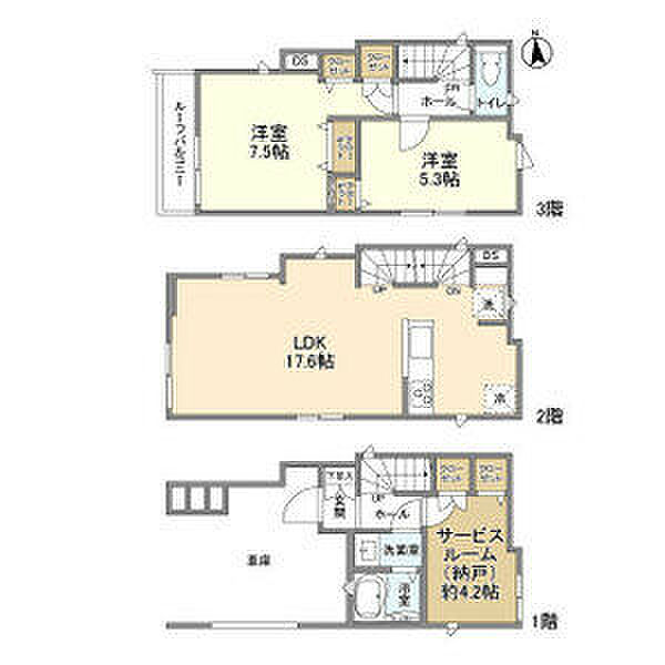 同じ建物の物件間取り写真 - ID:211046376572