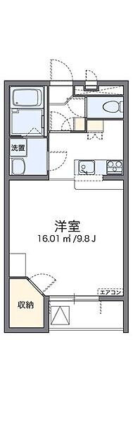 レオパレスノワールII 207｜東京都北区浮間5丁目(賃貸マンション1K・2階・31.33㎡)の写真 その2
