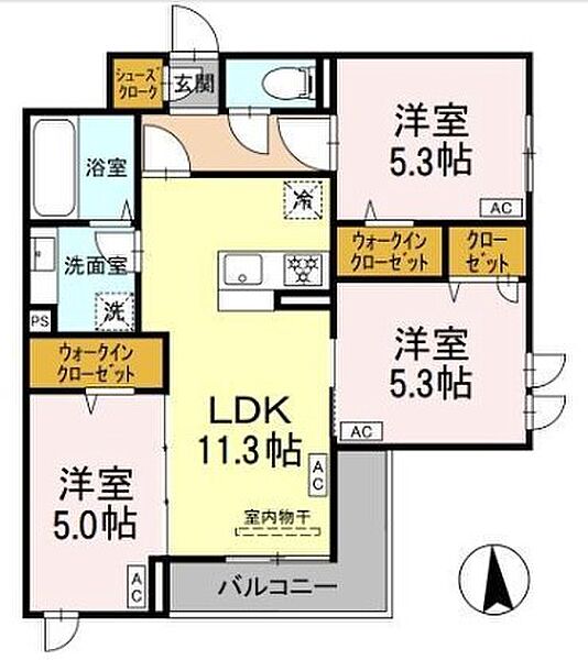 同じ建物の物件間取り写真 - ID:213103792897