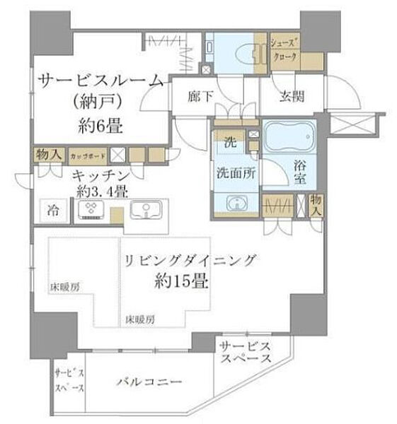 同じ建物の物件間取り写真 - ID:213103795179