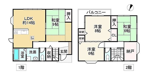 ＪＲ山陽本線 姫路駅までバス約26分 集会所前バス停 徒歩4分(4LDK)の間取り