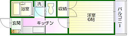 メゾン五井 1Kの間取図画像