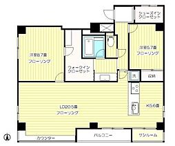 シャトー目白 8階2LDKの間取り