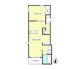 目白サンハウス 2階1LDKの間取り