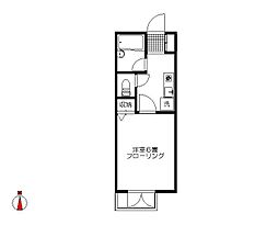 ルーチェトキワダイ 1Kの間取図画像