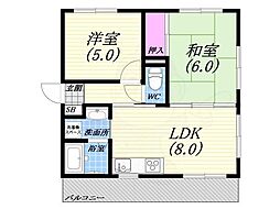 間取図画像 2LDK