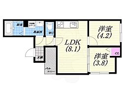 間取図画像 2LDK