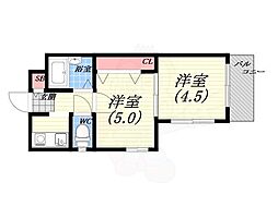 K・Sグランツ 2Kの間取図画像