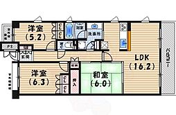 ハイツ甲四公園 3LDKの間取図画像