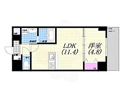 TreLontano 1LDKの間取図画像