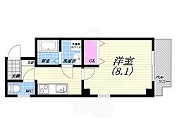 エル西宮 1Kの間取図画像