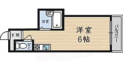 クワドリフォリオ ワンルームの間取図画像