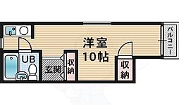 リッチライフ甲子園 ワンルームの間取図画像
